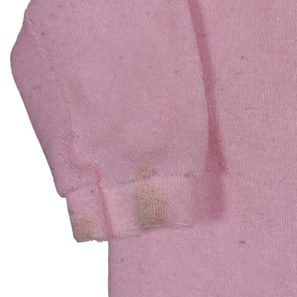 Vintage Carter's Made in USA Pajama One Piece Medium 12-17 LBS. Pastel Pink Snap - Picture 10 of 10